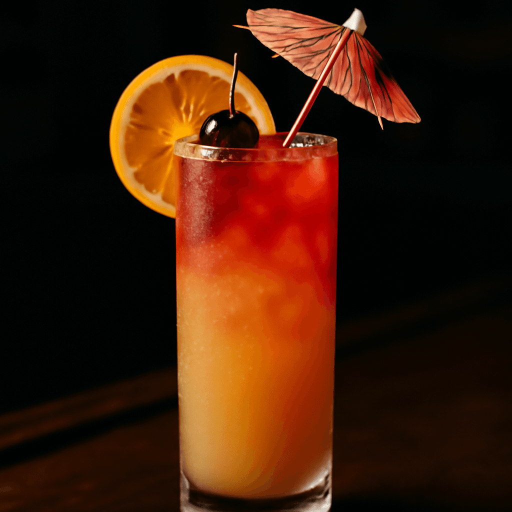 Tiki Sunset Swizzle