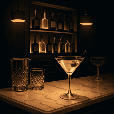 Bar de cocktails sofisticado